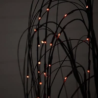 5ft. Orange & Purple LED Pre-Lit Halloween Black Willow Artificial Fall Tree
