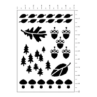 Woodland Icon Stencils, 7" x 10" by Craft Smart®
