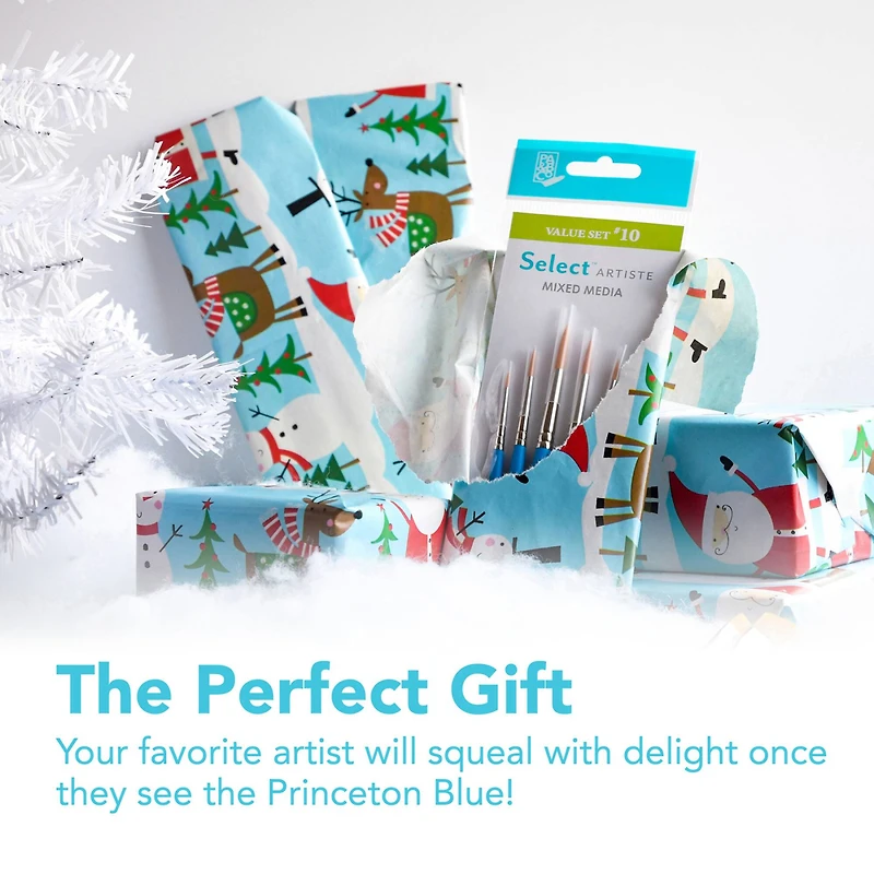 Princeton Brush Select Artiste Brush, Angled Spot Detailer, 10/0