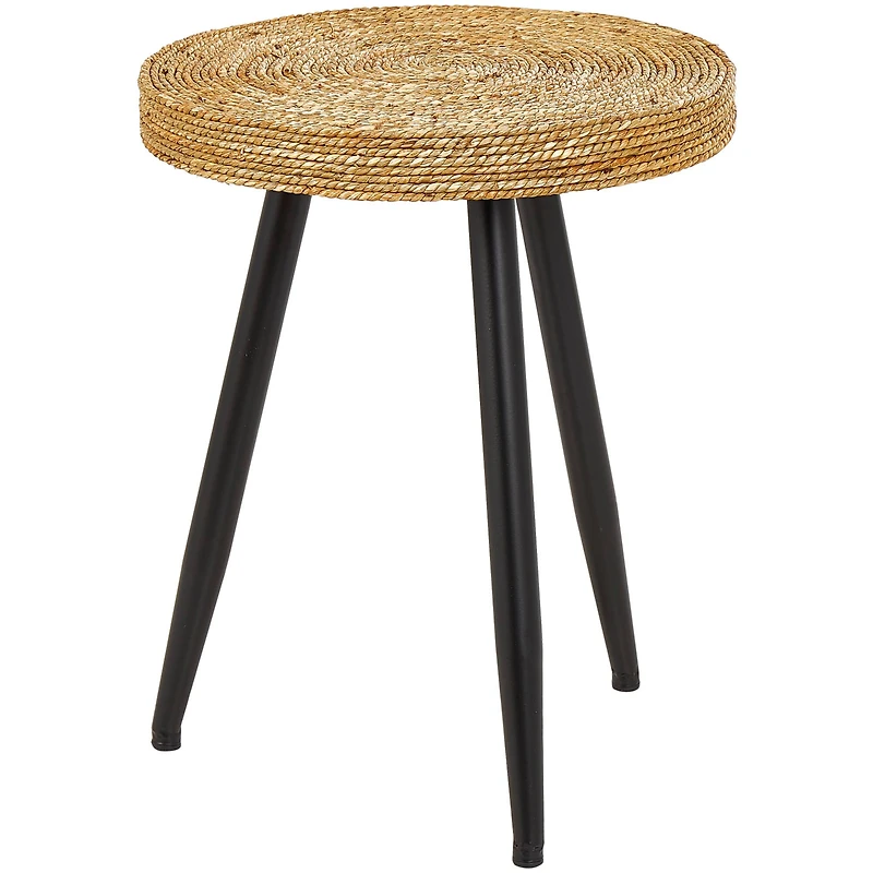 20" Modern Brown Wood Accent Table