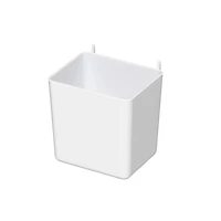 Small White Pegboard Storage Bin by Simply Tidy®