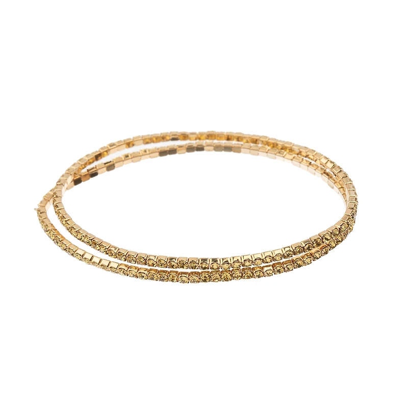 Crystal Lane DIY Gold Rhinestones Bracelets, 2ct.