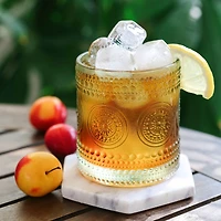 Kate Aspen® 10oz. Hobnail Beaded Floral Green Drinking Glasses, 6ct.