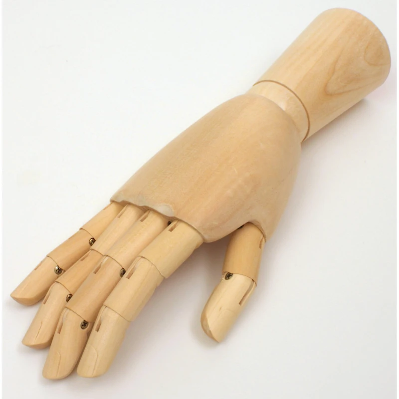 6 Pack: Art Alternatives 12" Articulated Wooden Right Hand