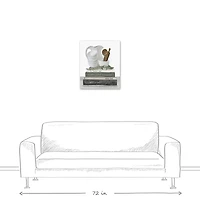 Cookbook Stack Bowls 20" x 24" Canvas Wall Art