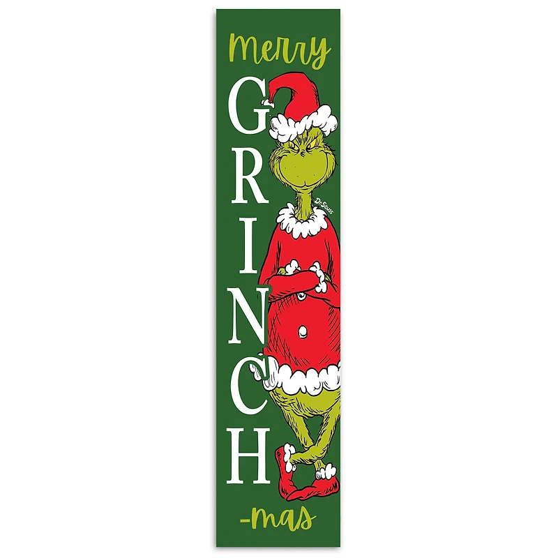 47" The Grinch Merry Grinchmas Porch Leaner