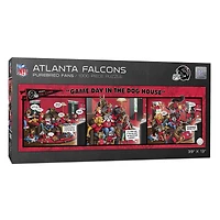 NFL Game Day in the Dog House 1,000 Piece Puzzle