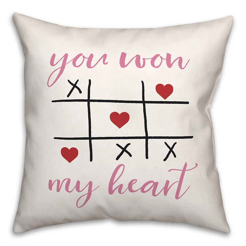 Won My Heart Throw Pillow