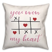 Won My Heart Throw Pillow