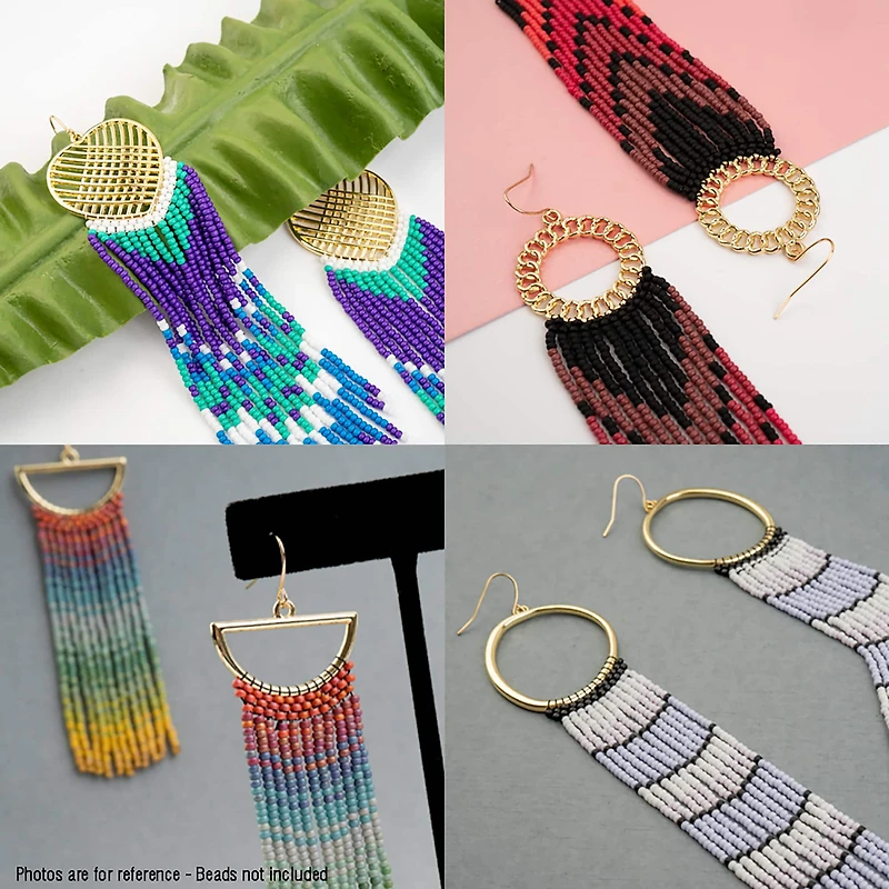 John Bead Beadwork Findings Gold Circle with Sun Pendants