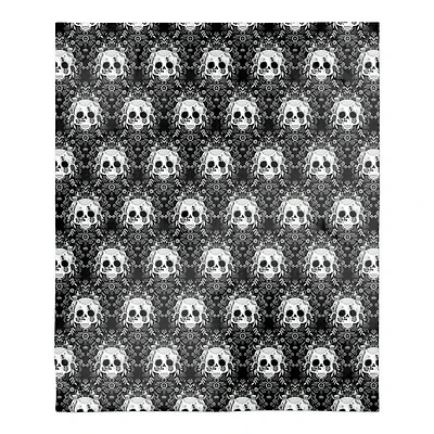 Sugar Skull Pattern 50" x 60" Sherpa Fleece Blanket