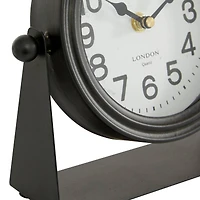 8" Round Metal Modern Clock Set