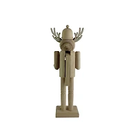 14" Reindeer with Gift DIY Pinewood Nutcracker by Make Market®
