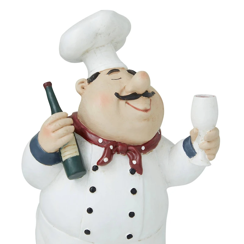 Set of 2" White Polystone Traditional Sculpture, 10" x 6" x 5"