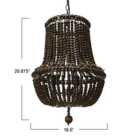 Hello Honey® Draped Wood Bead Chandelier