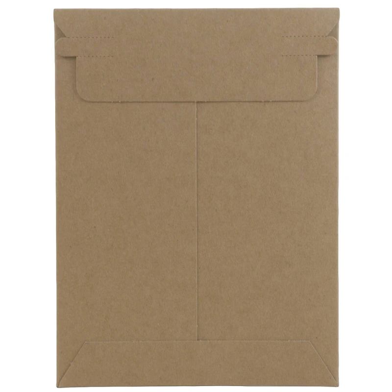 JAM Paper 6" x 8" Brown Kraft Flat Photo Mailer Peel & Seal Closure Envelopes, 6ct.