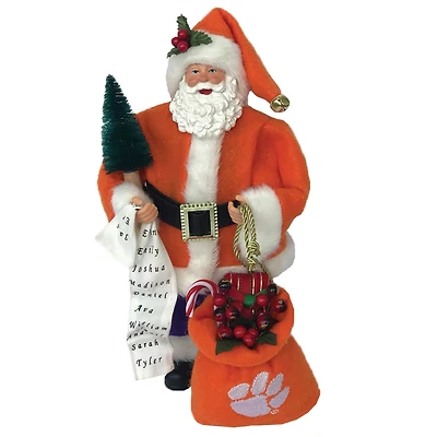 Santa's Workshop 12" Clemson Santa