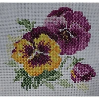 Alisa Pansies Cross Stitch Kit