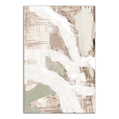 Neutral Abstract Texture 24" x 36" Canvas Wall Art