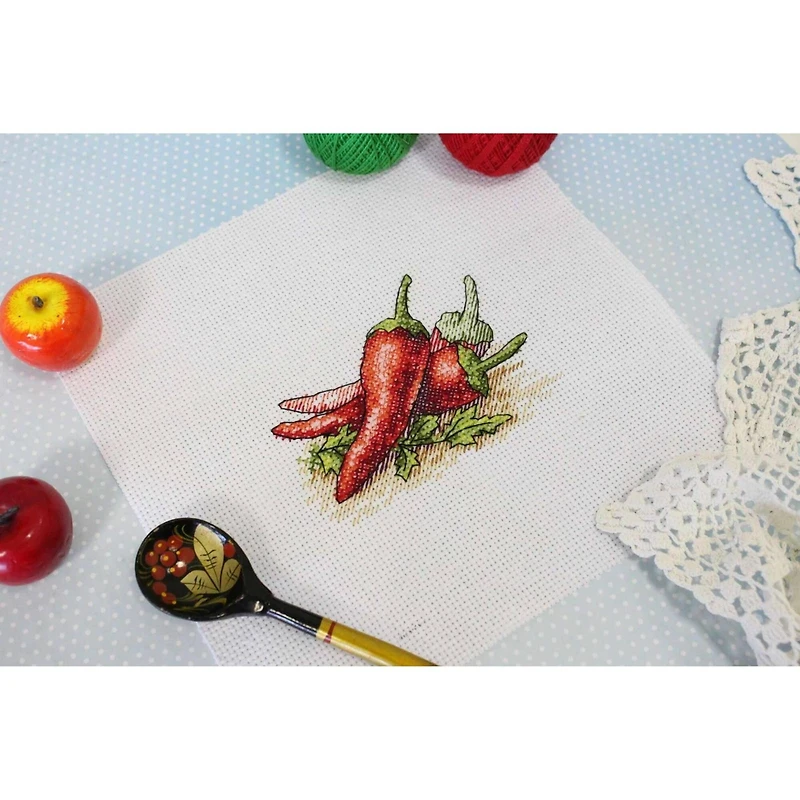 MP Studia Red Pepper Cross Stitch Kit