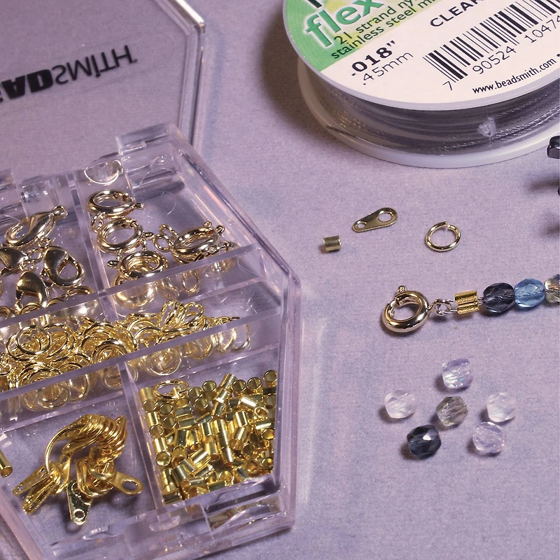 The Beadsmith® Basic Elements™ Gold-Plated Findings Assortment