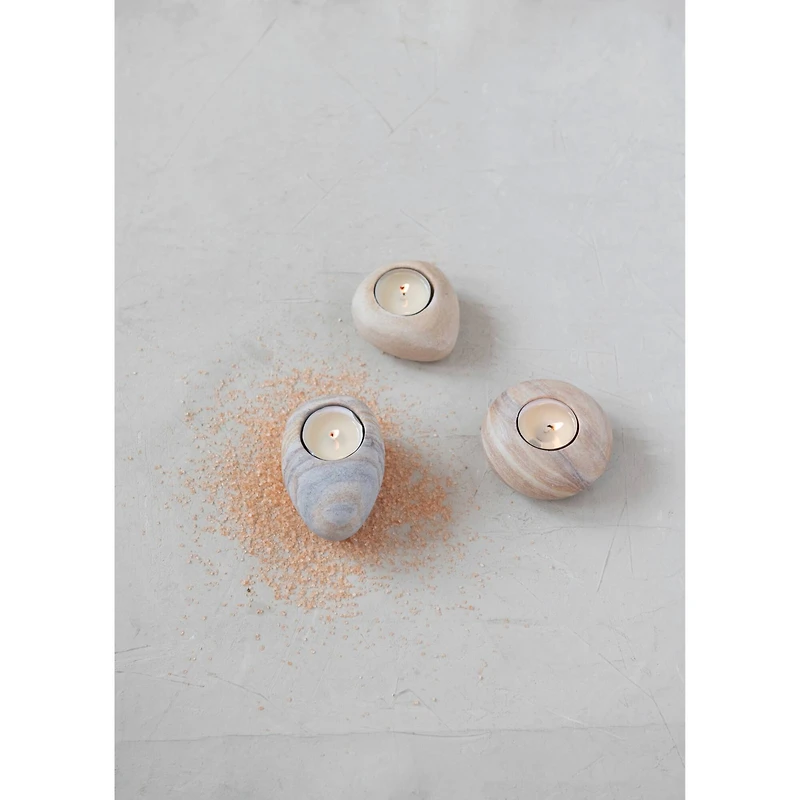 Hello Honey® Sandstone Tealight Holder Set