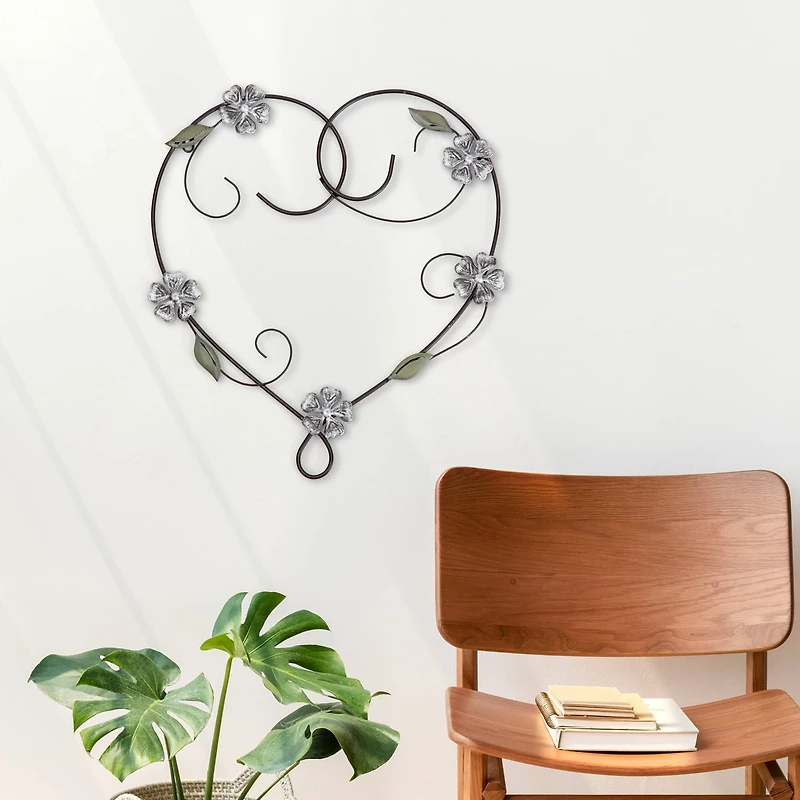 Habitat Decor 20" Aquilla Heart Metal Wall Art