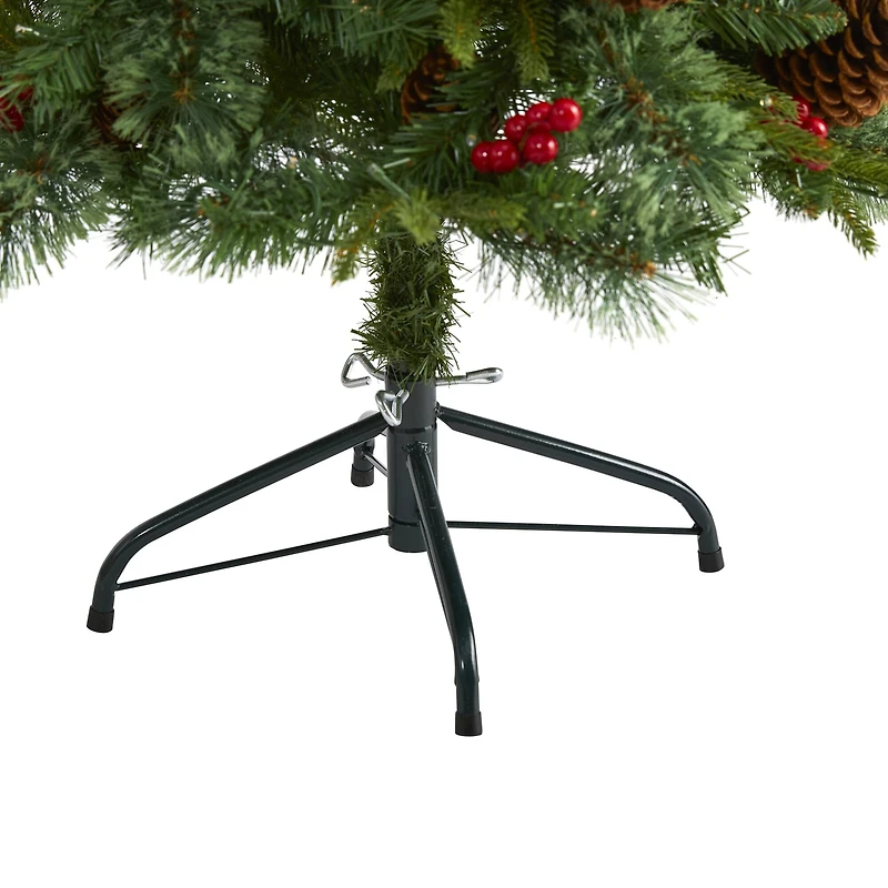 4ft. Pre-Lit Norway Mixed Pine Artificial Christmas Tree, Clear LED Lights