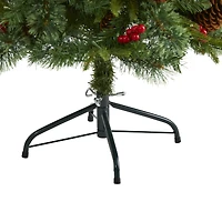 4ft. Pre-Lit Norway Mixed Pine Artificial Christmas Tree, Clear LED Lights