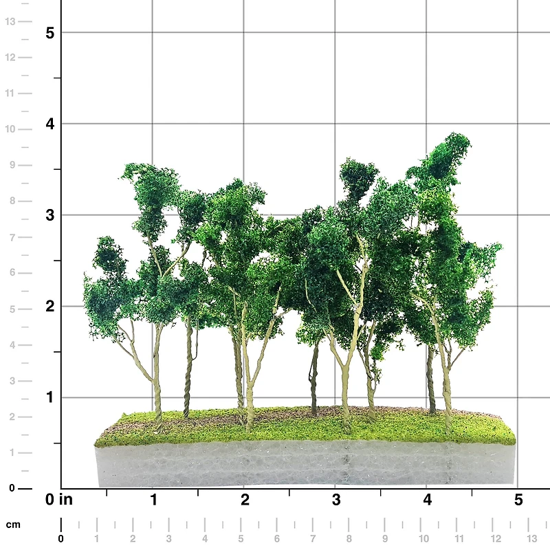 JTT Scenery Products Mini Green Woods Edge Trees
