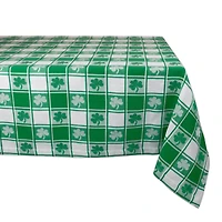 DII® 84" Shamrock Woven Check Tablecloth