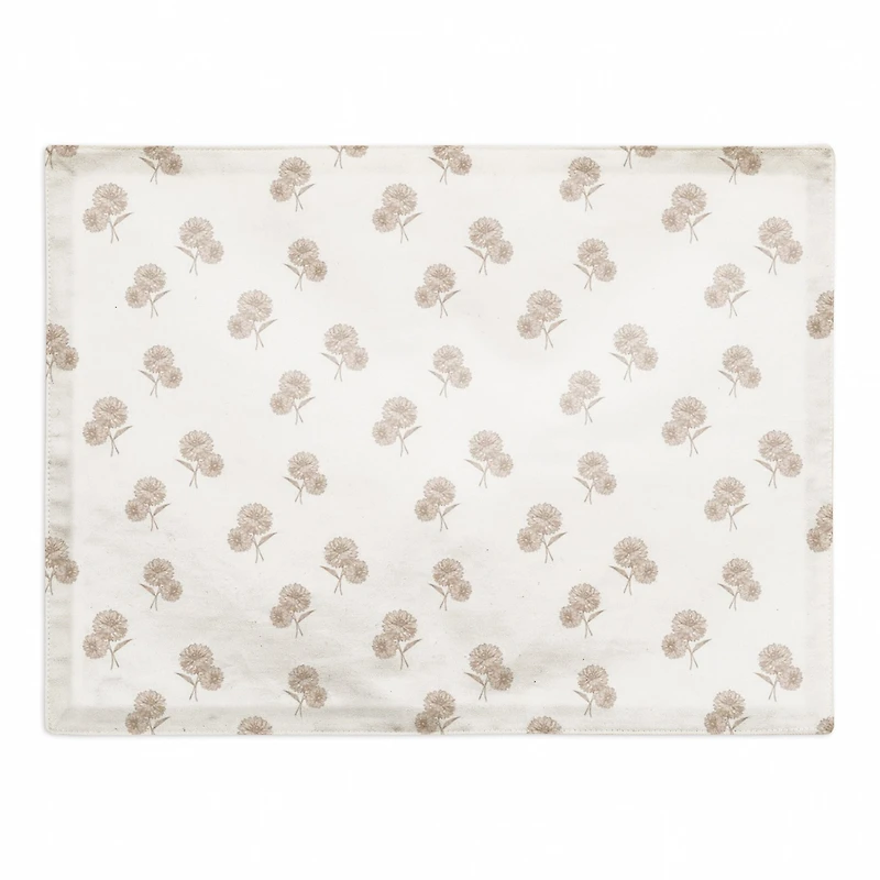 Delicate Floral Cotton Twill Placemat