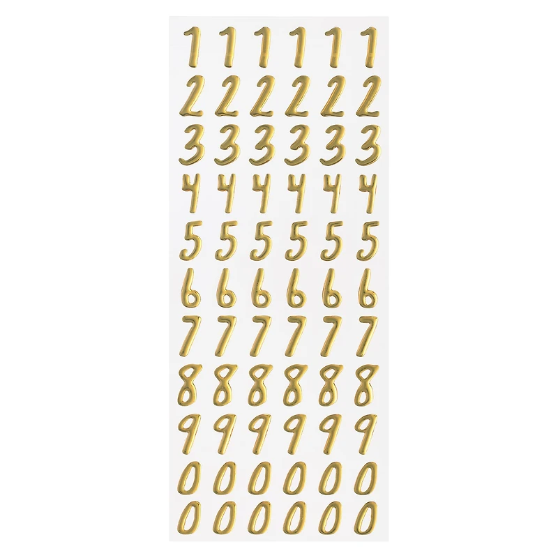 Gold Foil Number Stickers by Recollections™