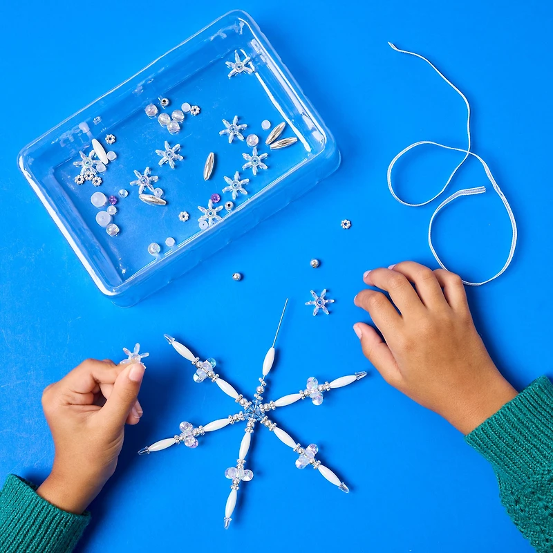 Creativity for Kids® Beaded Snowflake Ornaments