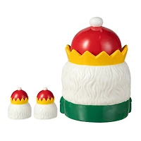 Glitzhome® Dolomite Christmas Nutcracker Cookie Jar Set