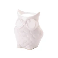 4" Porcelain Friendly Owl Candle Oil Warmer