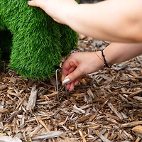 18in. UV Resistant Artificial Grass Garden Plush Topiary Puppy Dog (Indoor/Outdoor)
