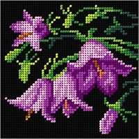 Orchidea Rose Gobelin Halfstitch Canvas