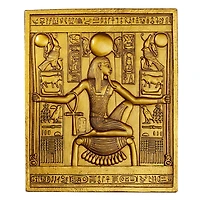 Design Toscano 10" Egyptian Temple Stele Tutankhamen Plaque