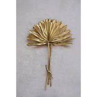 Gold Finish Dried Natural Sun Cut Palm Bunch