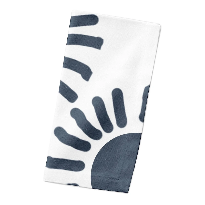 Circle Sun Burst 10" x 10" Cotton Twill Napkin