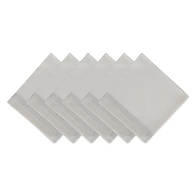 DII® Silver Sparkle Stripe Napkins, 6ct.