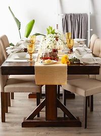 DII® 72" Chambray Ribbed Cotton Table Runner