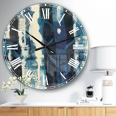 Designart 'Deep Woods Ii Indigo Traditional Wall Clock