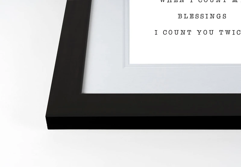  Blessings Fall Print in Black Frame