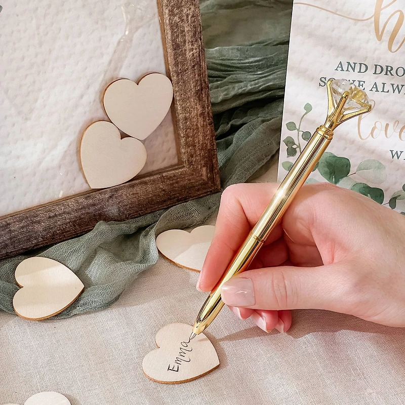 Kate Aspen® Modern Rustic House Shape Wedding Guest Book Alternative