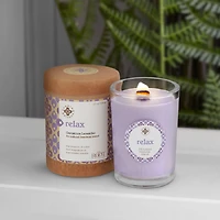 Root Candles Seeking Balance® Relax: Geranium Lavender Jar Candle