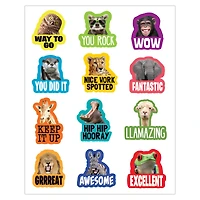 Teacher Created Resources® Go Wild Animals Stickers, 72 Per Pack, 12 Packs total of 854
