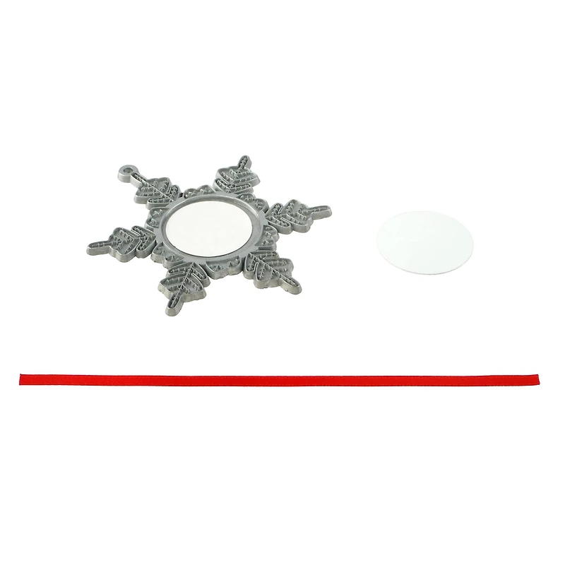 3" Metal Snowflake Sublimation Ornaments, 2ct. by Make Market®