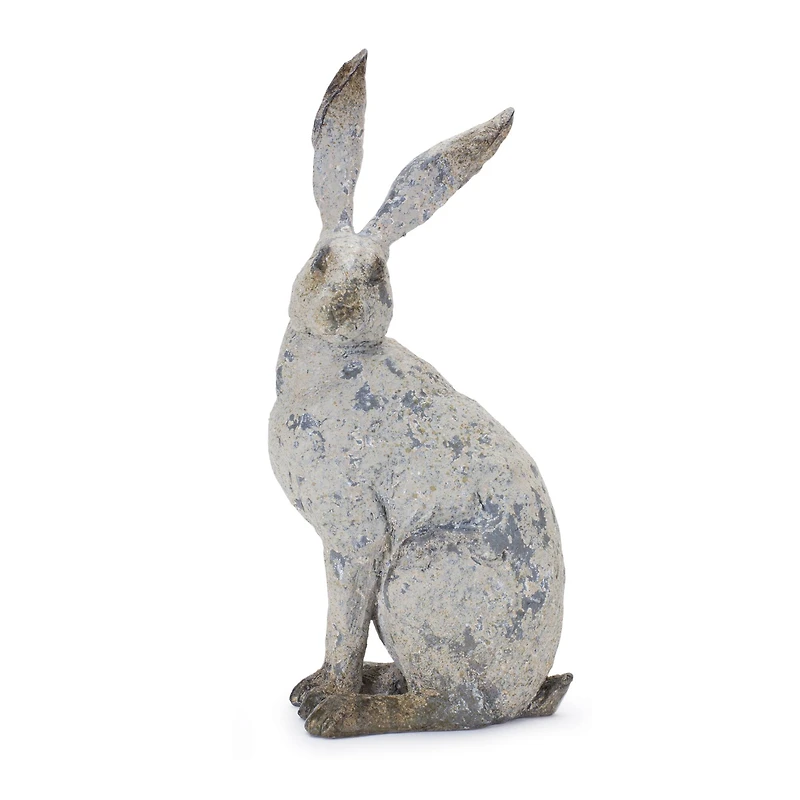 Weathered Rabbit Statue Set